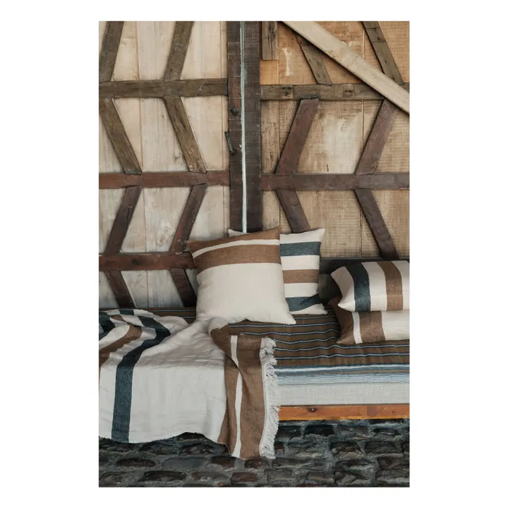 Funda de cojín Railroad Stripe | Crudo- Imagen del producto n°1
