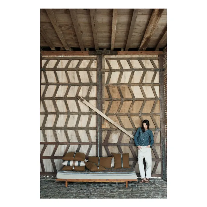 Housse de coussin Miles | Tabac- Image produit n°2