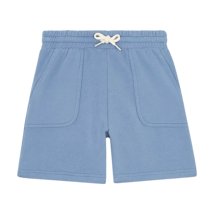 Short en Coton Bio | Bleu jean- Image produit n°0
