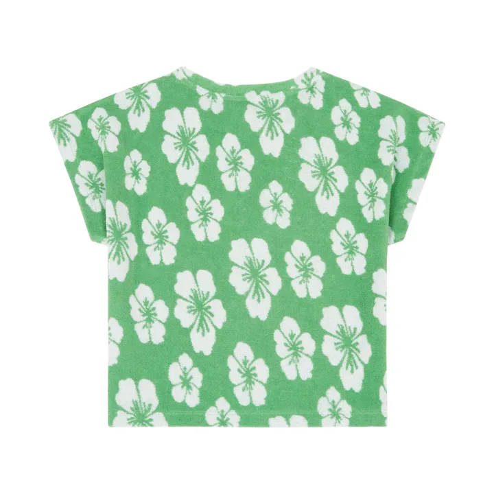 T-shirt bio en tissu éponge | Vert- Image produit n°2