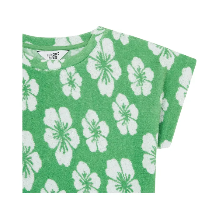 T-shirt bio en tissu éponge | Vert- Image produit n°1
