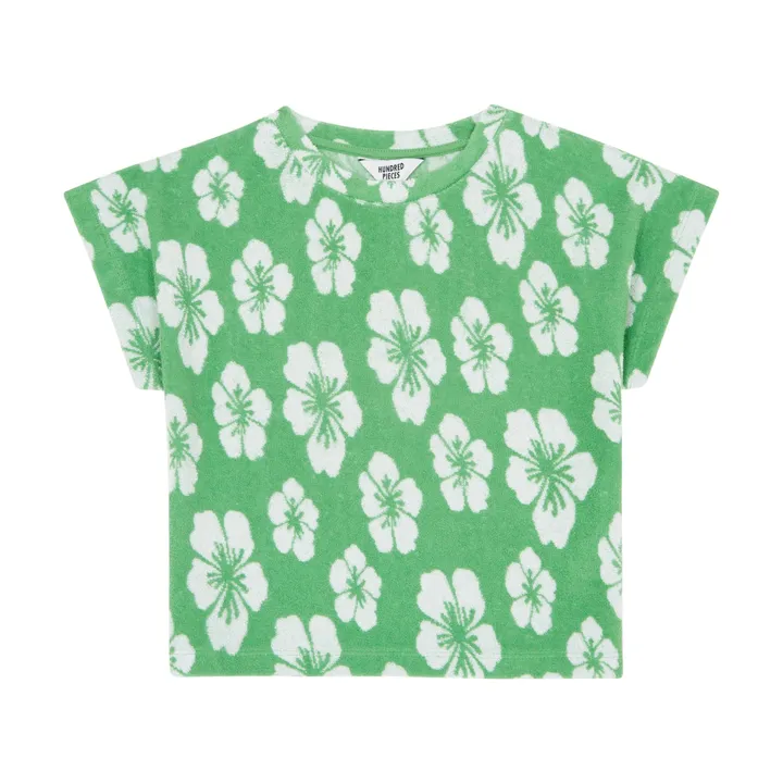 T-shirt bio en tissu éponge | Vert- Image produit n°0