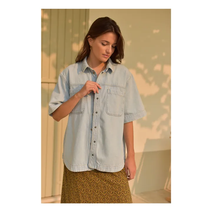 Chemise Colette Denim - Collection Femme | Bleu Clair- Image produit n°0