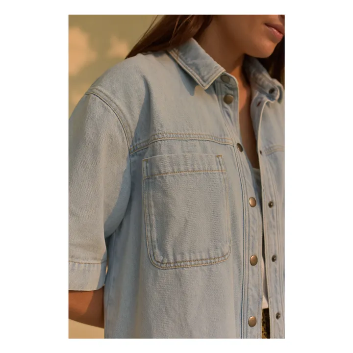 Chemise Colette Denim - Collection Femme | Bleu Clair- Image produit n°1