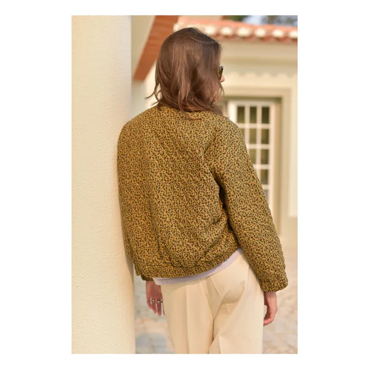 Veste Milo Mini Léopard Double Gaze de Coton - Collection Femme | Marron- Image produit n°4
