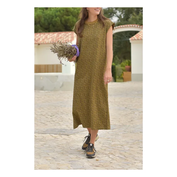 Robe Constance Mini Léopard Coton Bio - Collection Femme | Marron- Image produit n°0