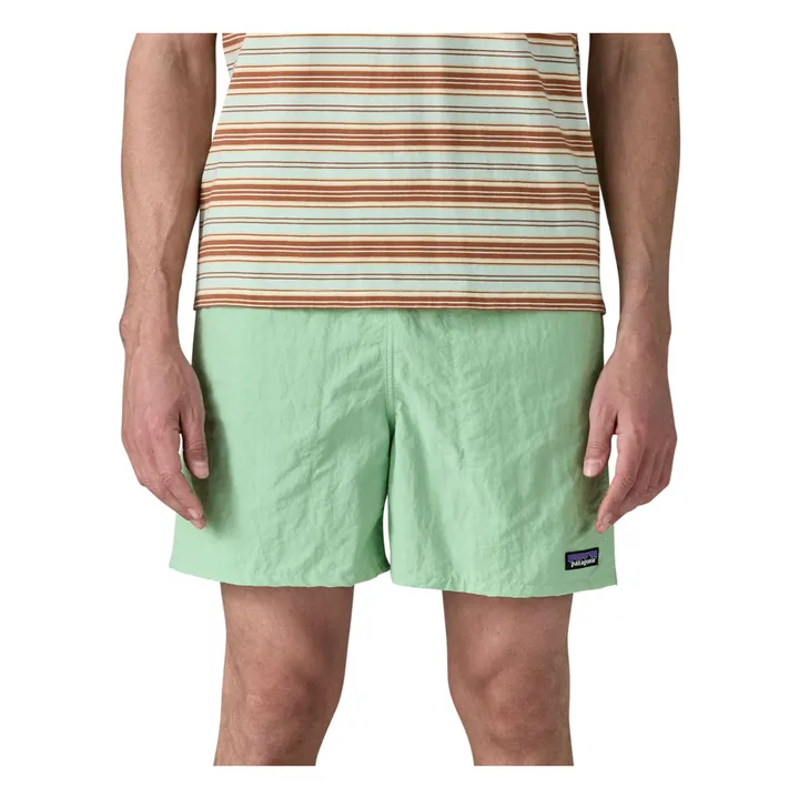 Short de Bain Baggy Fibres Recyclées | Vert céladon- Image produit n°2