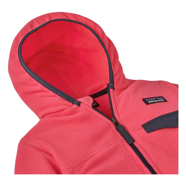 Giacca Micro D Snap-T in fibra riciclata | Rosa- Immagine del prodotto n°1