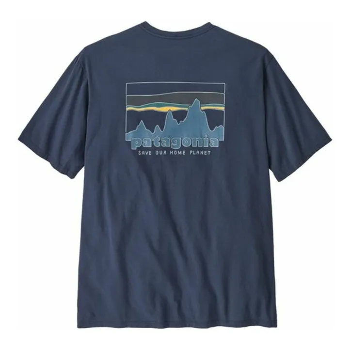 T-shirt 73 Skyline Coton Bio | Bleu marine- Image produit n°1