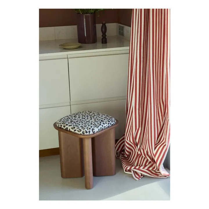 Striped curtain | Red- Product image n°2
