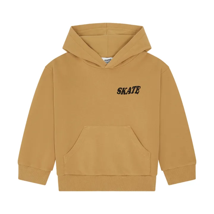Sweat à Capuche en Coton Bio | Beige- Image produit n°0