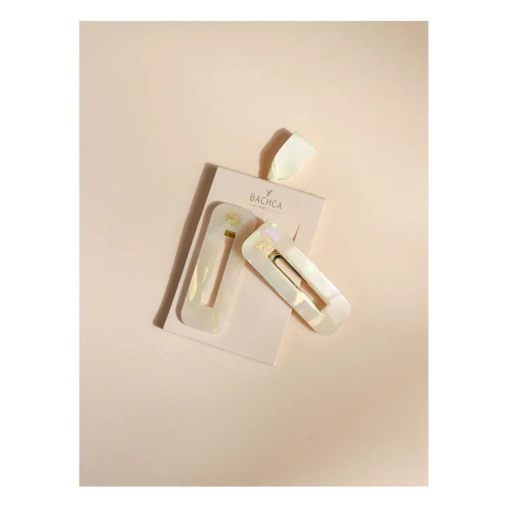 Barrettes - Set de 2 | Nacre- Image produit n°2