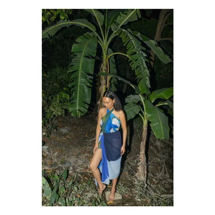 Foulard Galet | Bleu- Image produit n°1