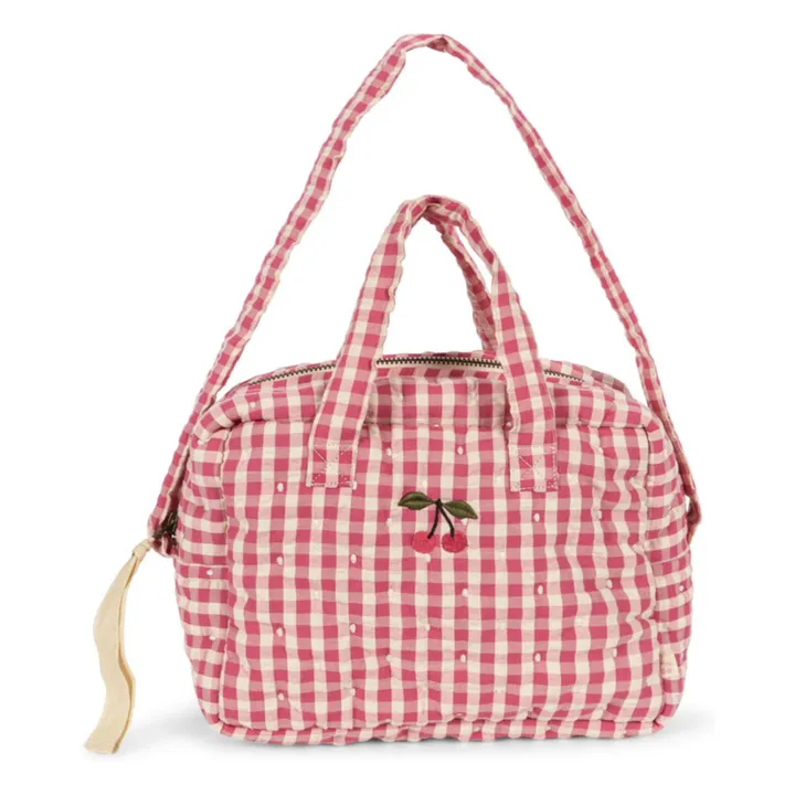 Sac à langer pour poupée Bubblegum Check | Rose- Image produit n°3