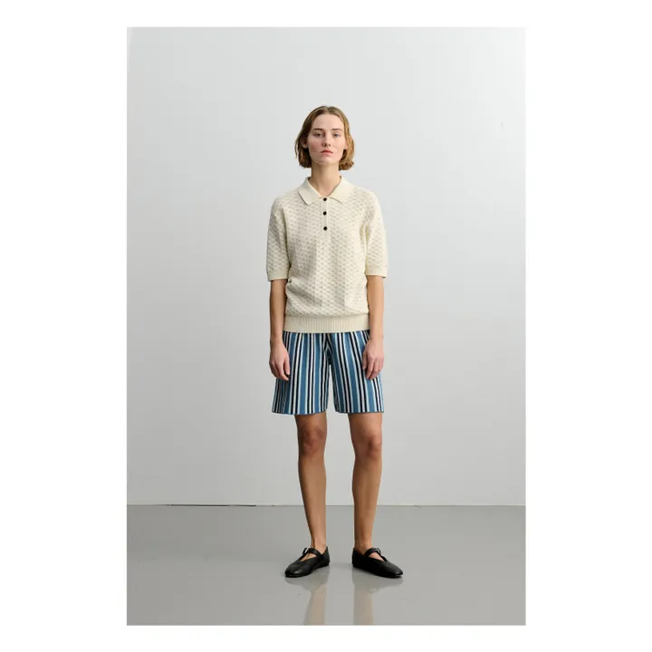 Polo High Twist Coton Bio - Collection Femme | Ecru- Image produit n°3