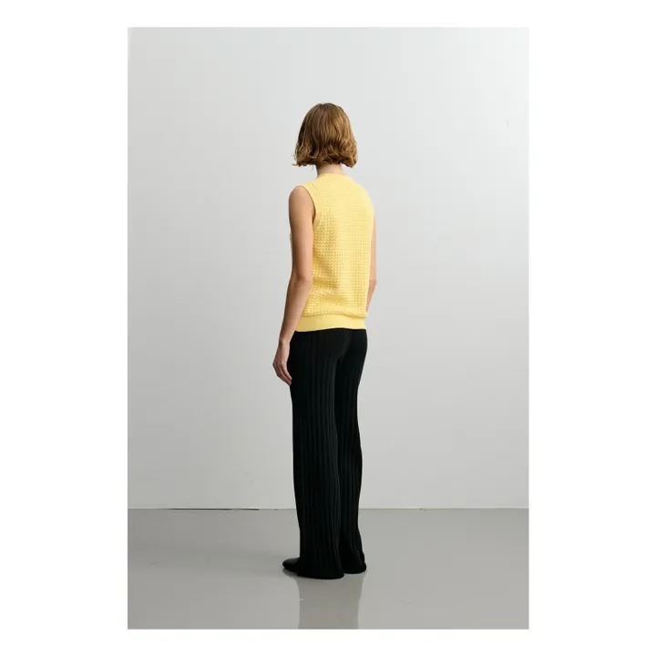 Pantalon Côtelé Coton Bio - Collection Femme | Noir- Image produit n°2