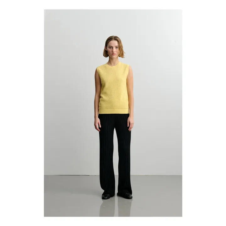 Pantalon Côtelé Coton Bio - Collection Femme | Noir- Image produit n°1