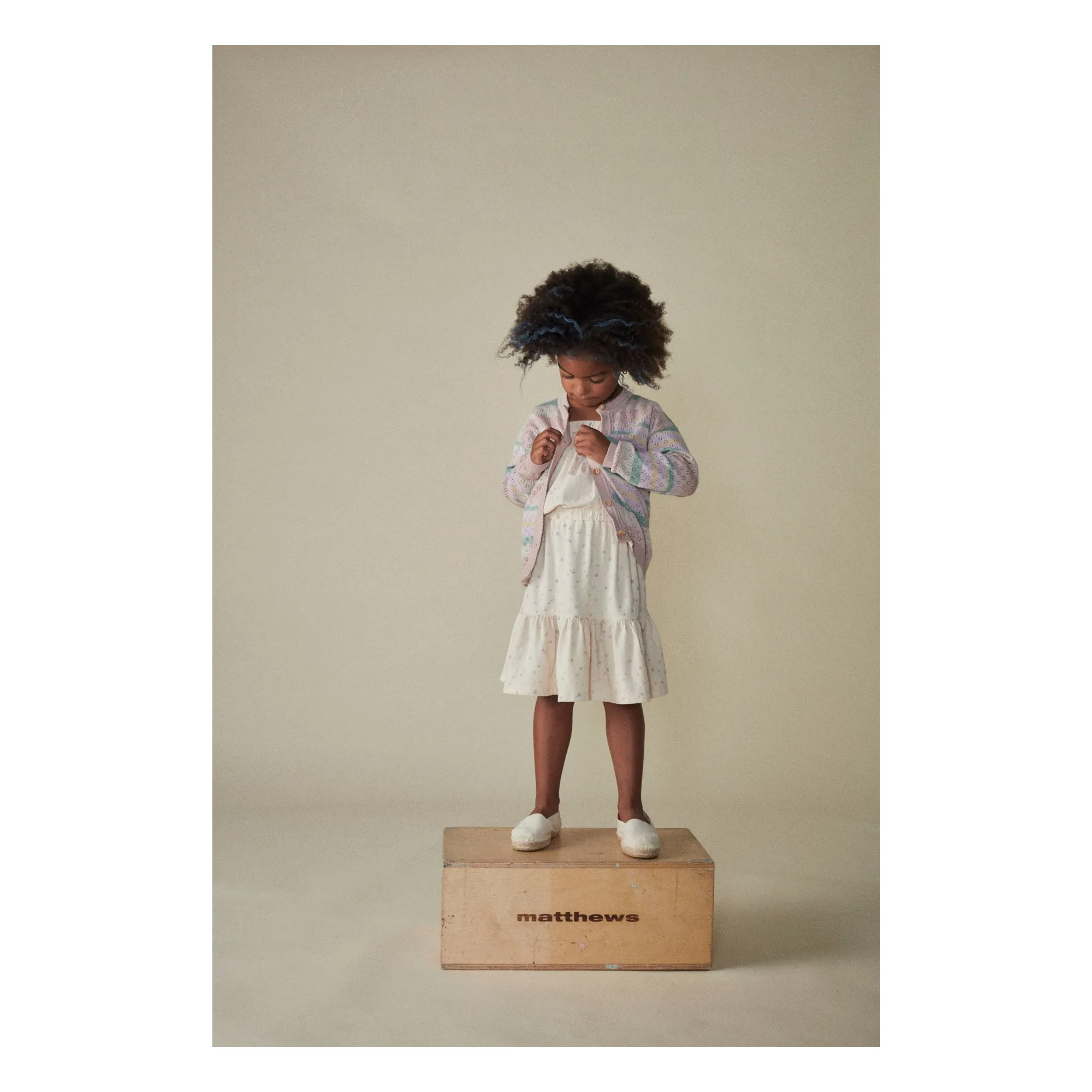 Cardigan Rayé Coton Bio | Rose- Image produit n°5