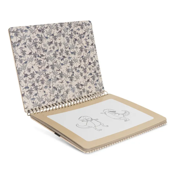 Livre de coloriage à l'eau Dino | Vert- Image produit n°1