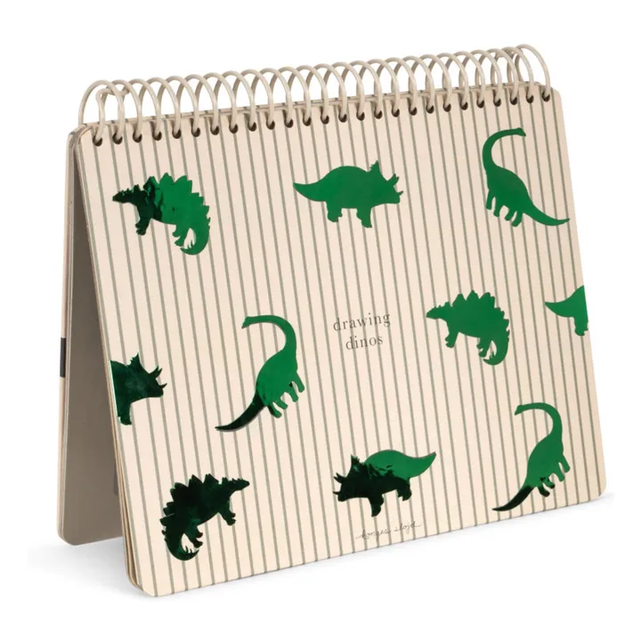 Livre de coloriage à l'eau Dino | Vert- Image produit n°0