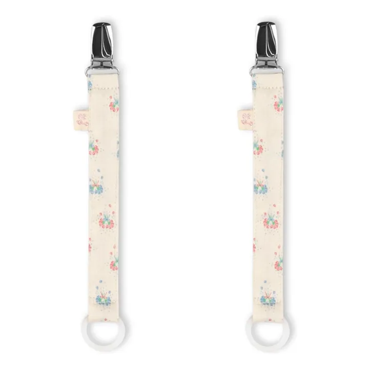 Attaches-tétine Pipa Petite - Set de 2 | Beige- Image produit n°0