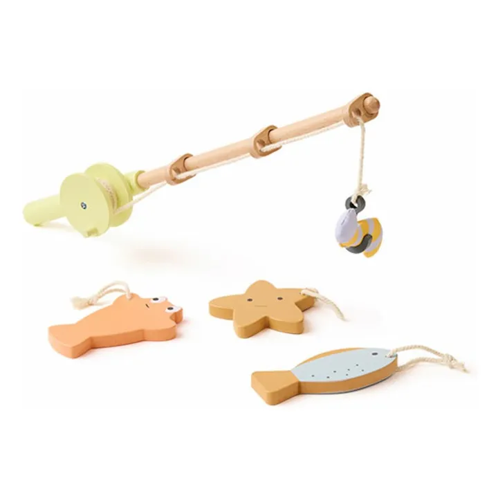 Bateau en toile avec kit de pêche | Ecru- Image produit n°3