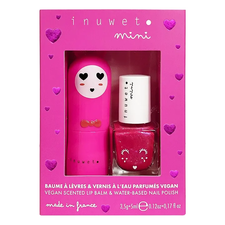 Coffret duo baume à lèvres et vernis à l'eau Rose - Image produit n°2
