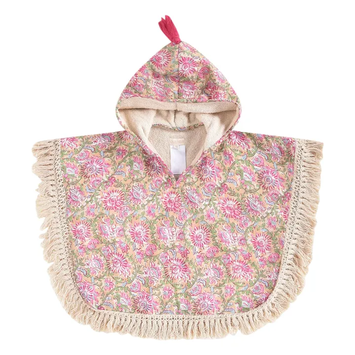 Mael bath poncho in organic cotton | Yellow- Product image n°0