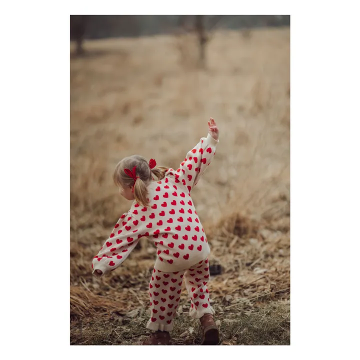 Pantalon Alon Heart Volants Fibres Recyclées | Ecru- Image produit n°4