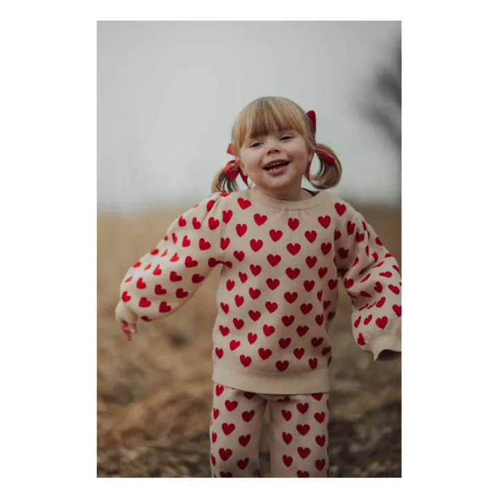 Pullover Alon Heart Fibre riciclate | Ecru- Immagine del prodotto n°1
