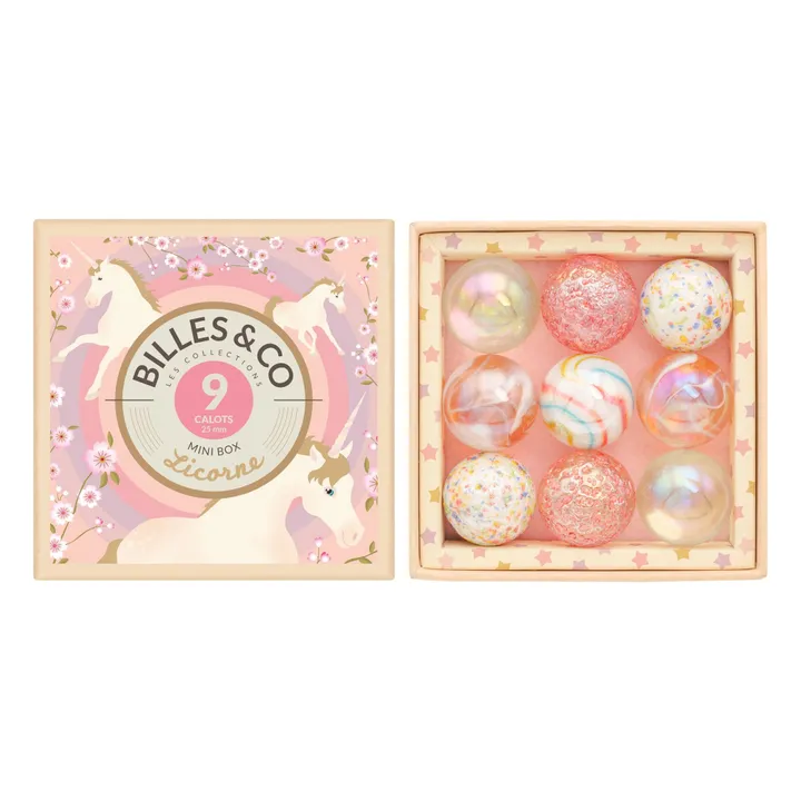Coffret de 9 Calots Licorne | Rose- Image produit n°0