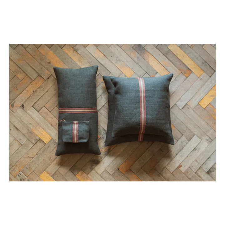 Housse de coussin Jasper | Gris anthracite- Image produit n°5