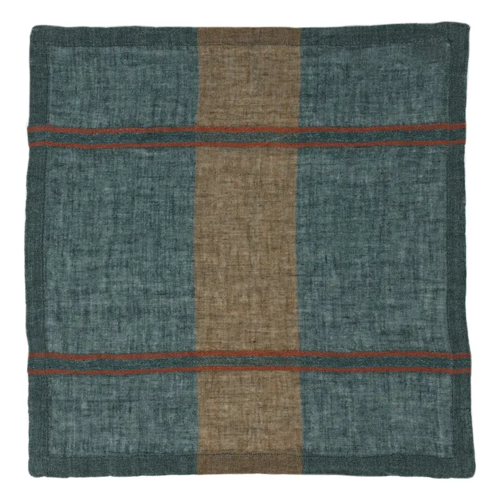 Serviette de table Hamlet Check | Gris anthracite- Image produit n°0