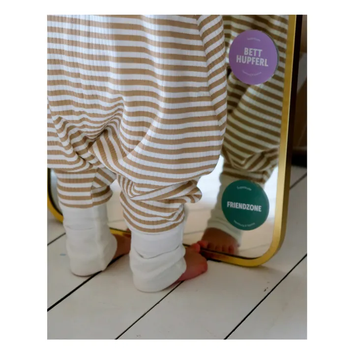 Gigoteuse légère à pieds en coton bio | Miel- Image produit n°4