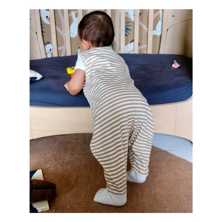 Gigoteuse légère à pieds en coton bio | Miel- Image produit n°3