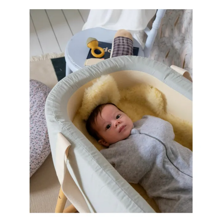 Gigoteuse d'emmaillotage en coton bio | Gris chiné- Image produit n°1