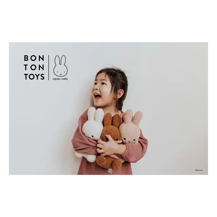 Peluche Miffy en bouclette | Rose pêche- Image produit n°1