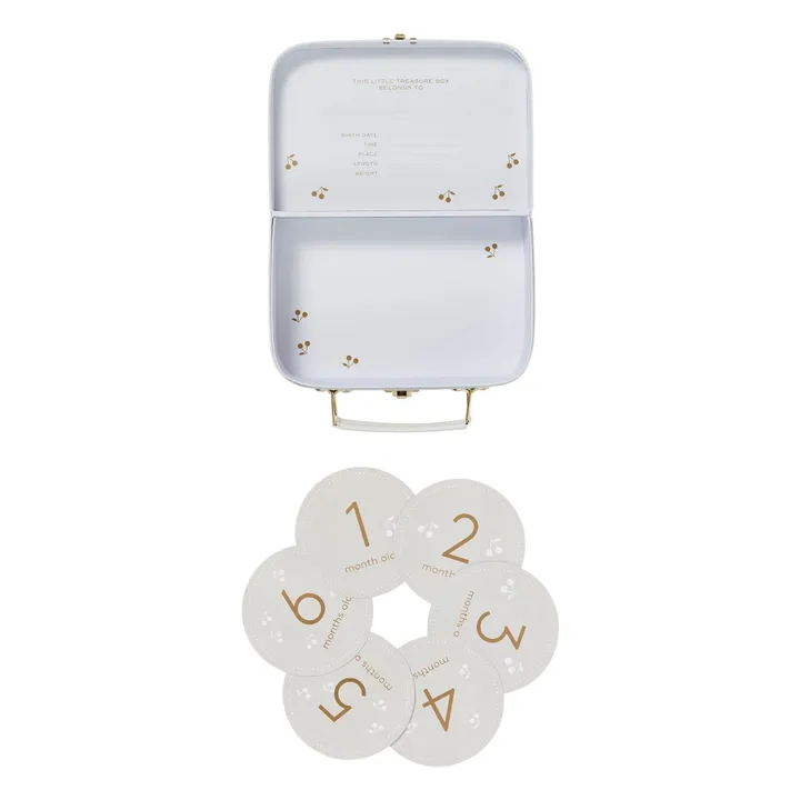 Set de regalo para bebé de lunares dorados- Imagen del producto n°1