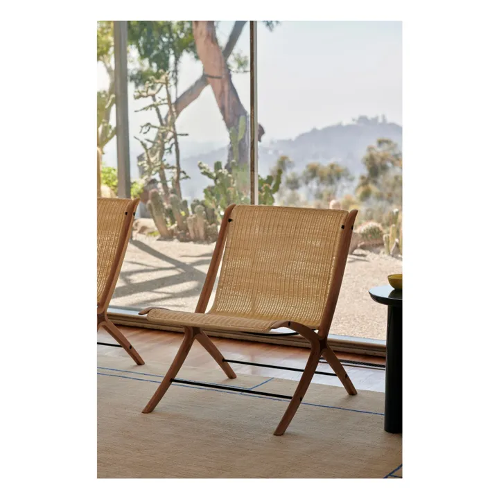 Fauteuil lounge X HM10, Hvidt & Mølgaard | Naturel- Image produit n°8
