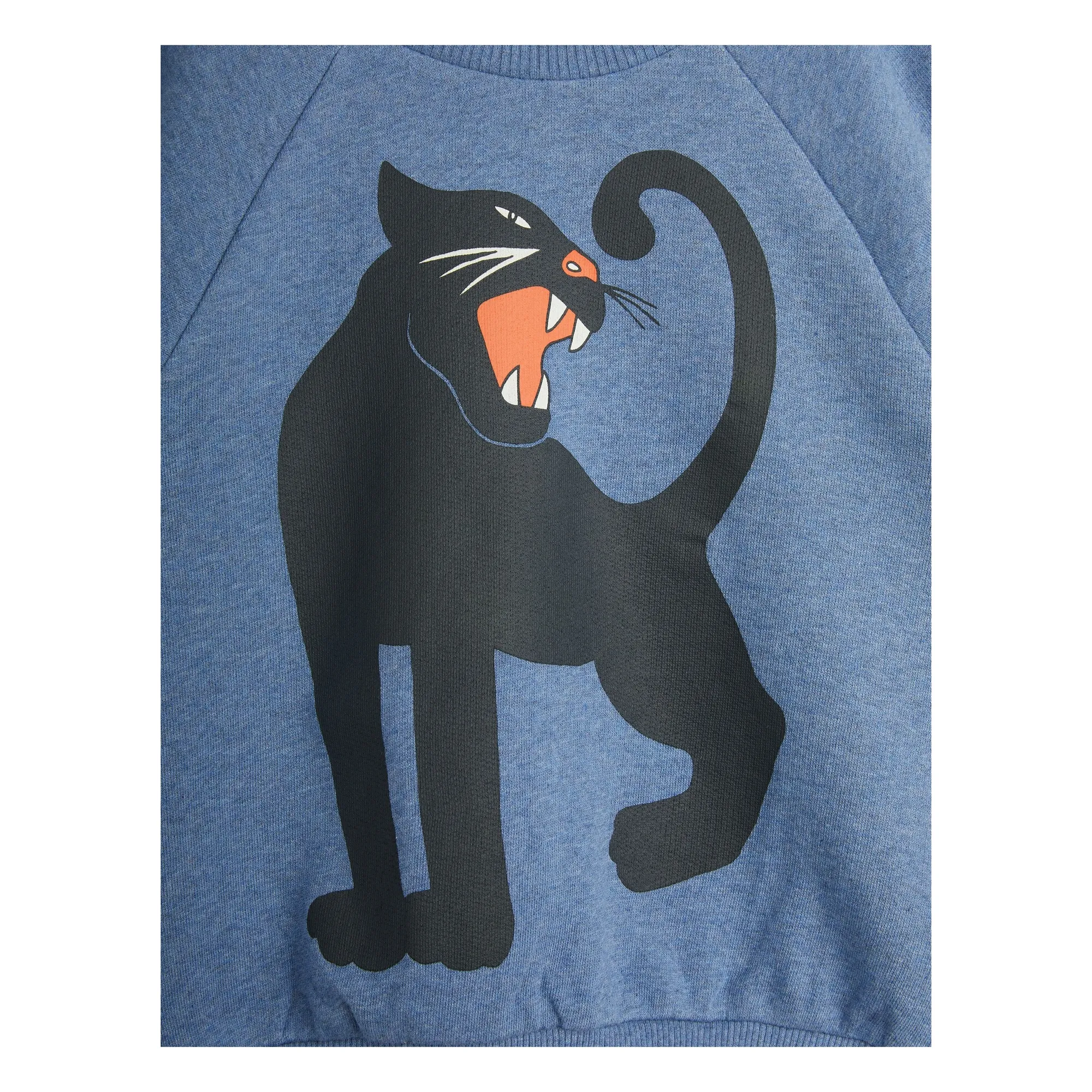 Panther organic cotton sweatshirt | Blue- Product image n°2
