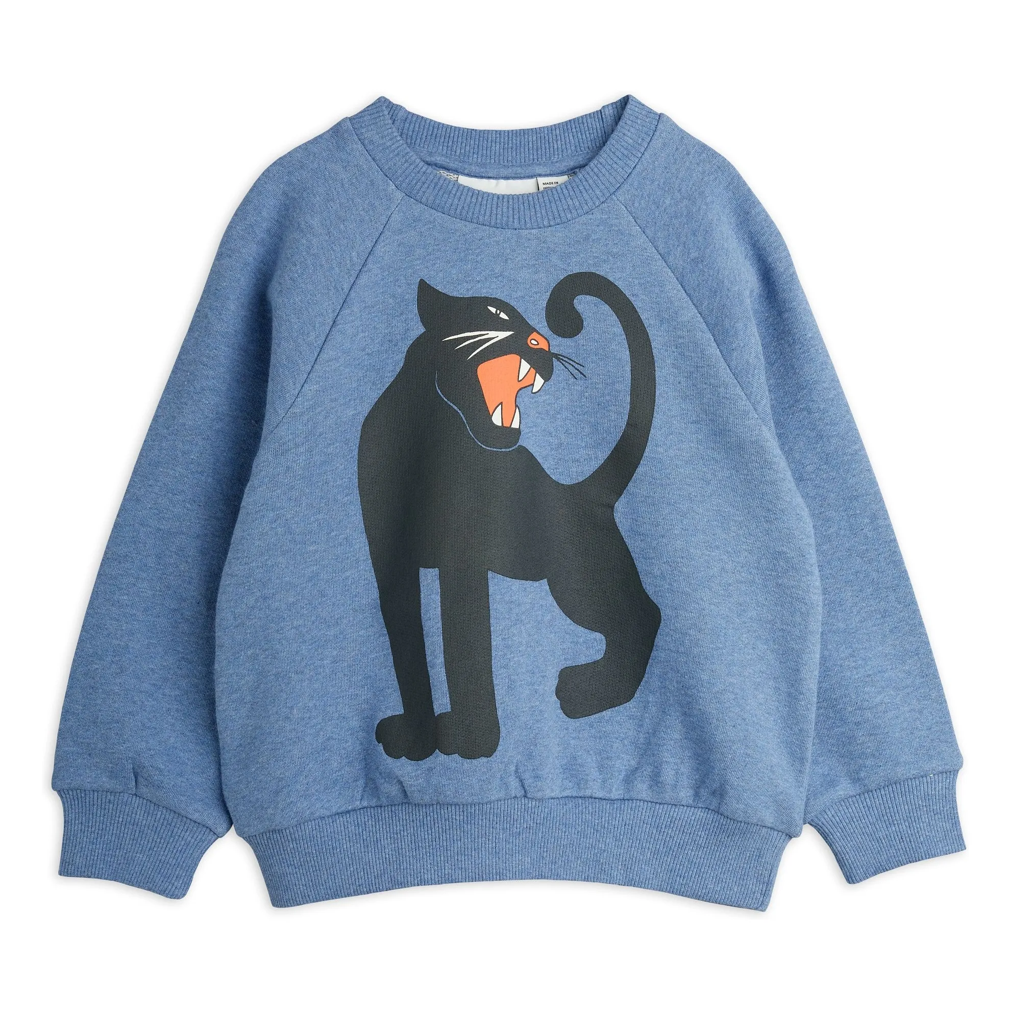 Panther organic cotton sweatshirt | Blue- Product image n°0