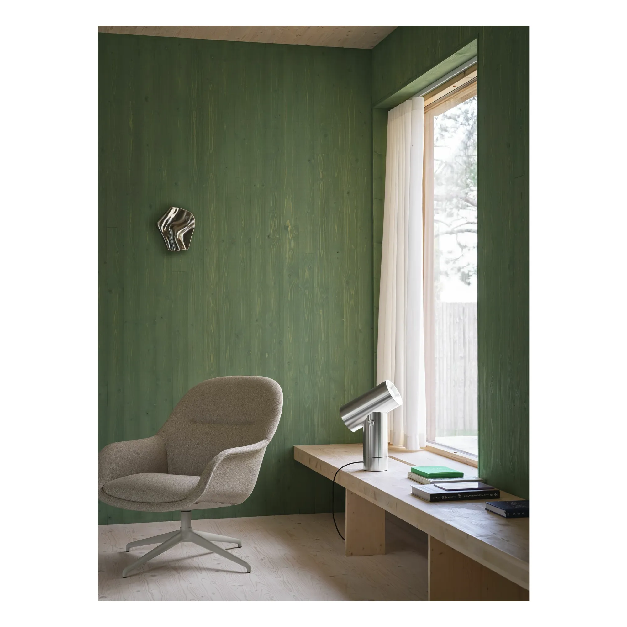 Fauteuil lounge Fiber, Iskos-Berlin | Gris- Image produit n°1