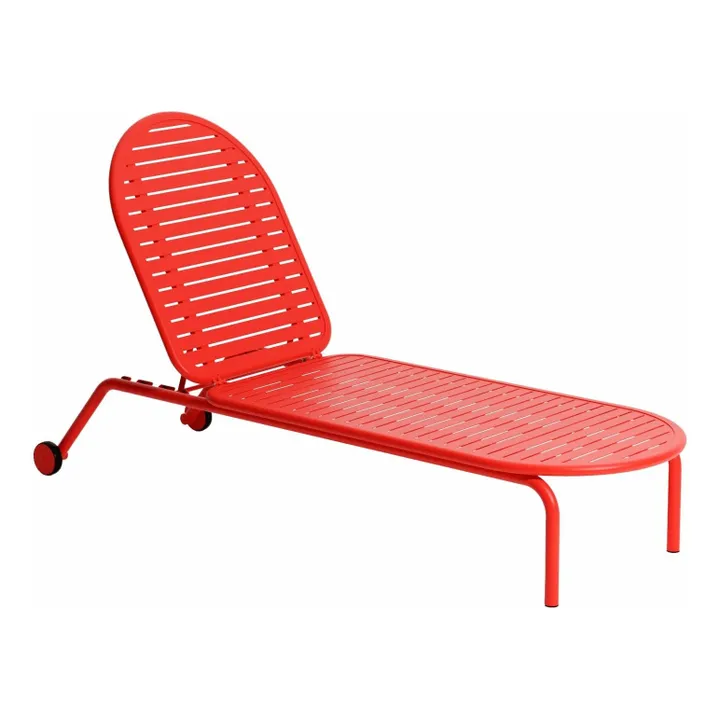 Bain de soleil à roues Week-end | Rouge- Image produit n°0