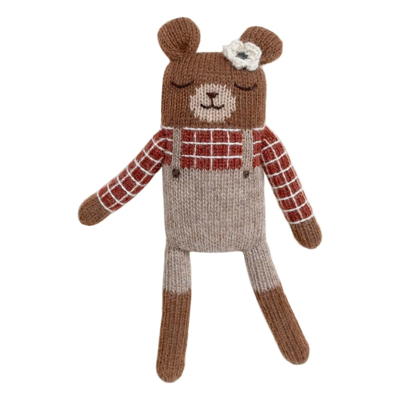 Doudou Ourson Salopette | Sienne- Image produit n°0