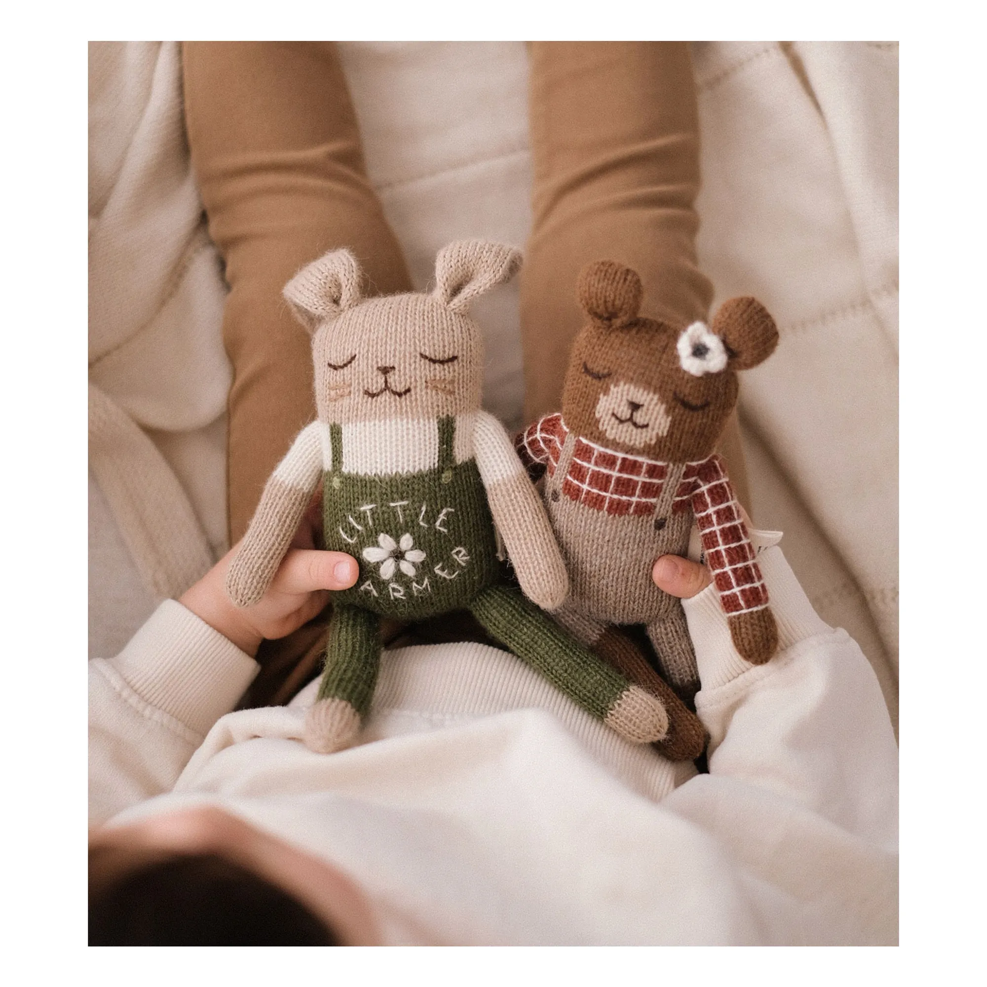 Doudou Ourson Salopette | Sienne- Image produit n°4