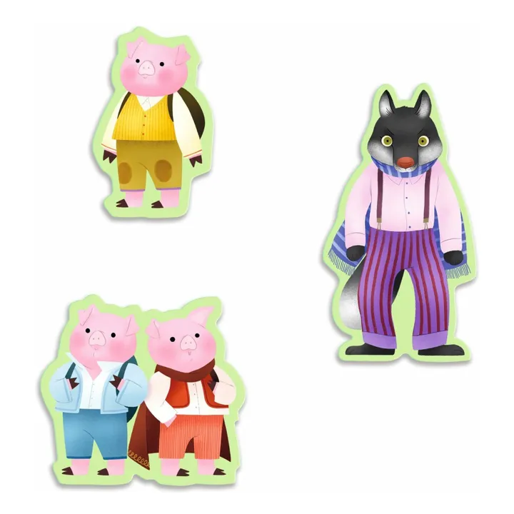 Puzzle histoire Les trois petits cochons - 35 pièces- Image produit n°2