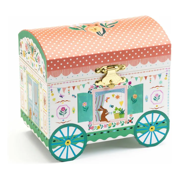 Boîte à bijoux Roulotte enchantée | Vieux Rose- Image produit n°3