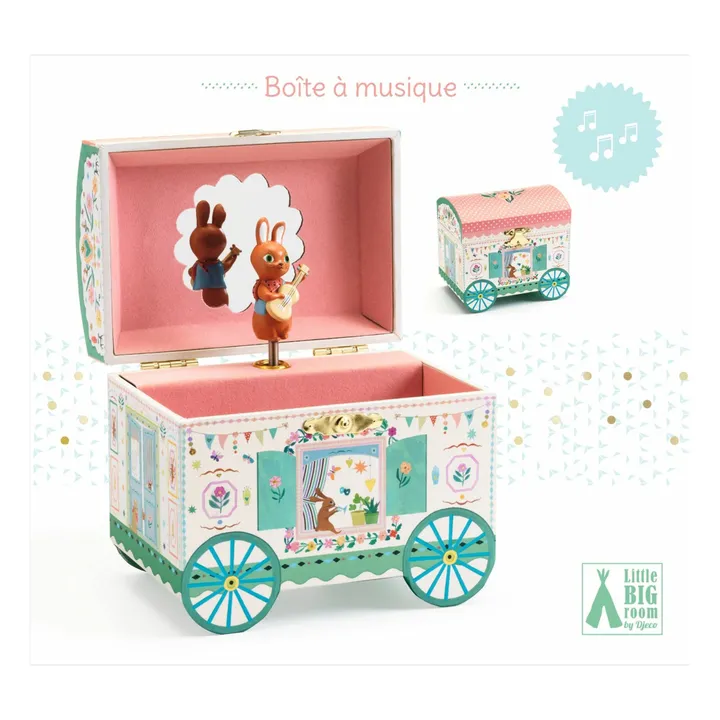 Boîte à bijoux Roulotte enchantée | Vieux Rose- Image produit n°2