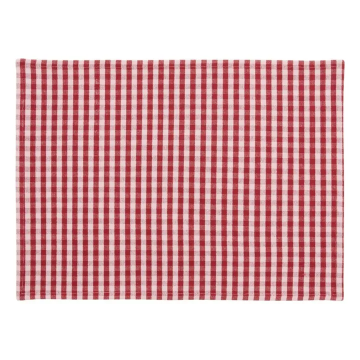 Set de table Vichy | Rouge cerise- Image produit n°0