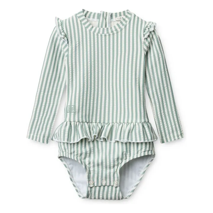 Maillot de Bain Sille Seersucker | Vert Menthe- Image produit n°0